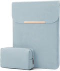 13.3-14 Inch Laptop Sleeve Case Faux Suede Leather for 13.3 13.5 13.6 14 Inches Macbook Air Pro Retina 13"-14" Surface Pro with Pouch